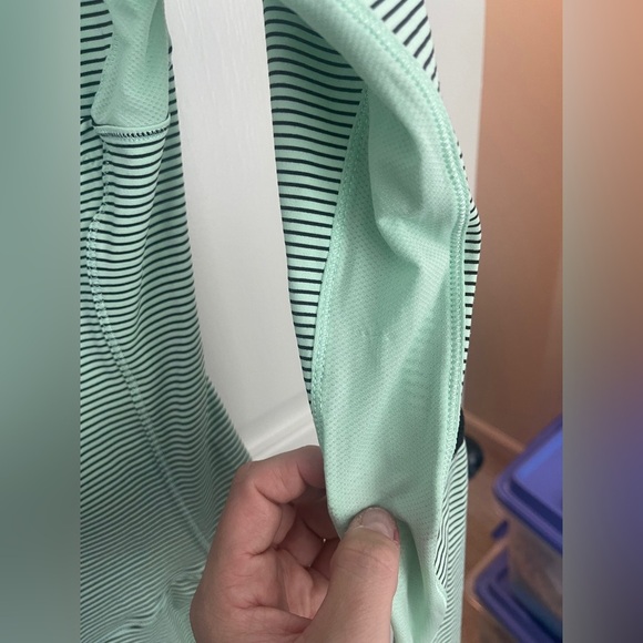 Lululemon Define Jacket Striped Aqua Black Size S (Stretch Fit) - Picture 8 of 8